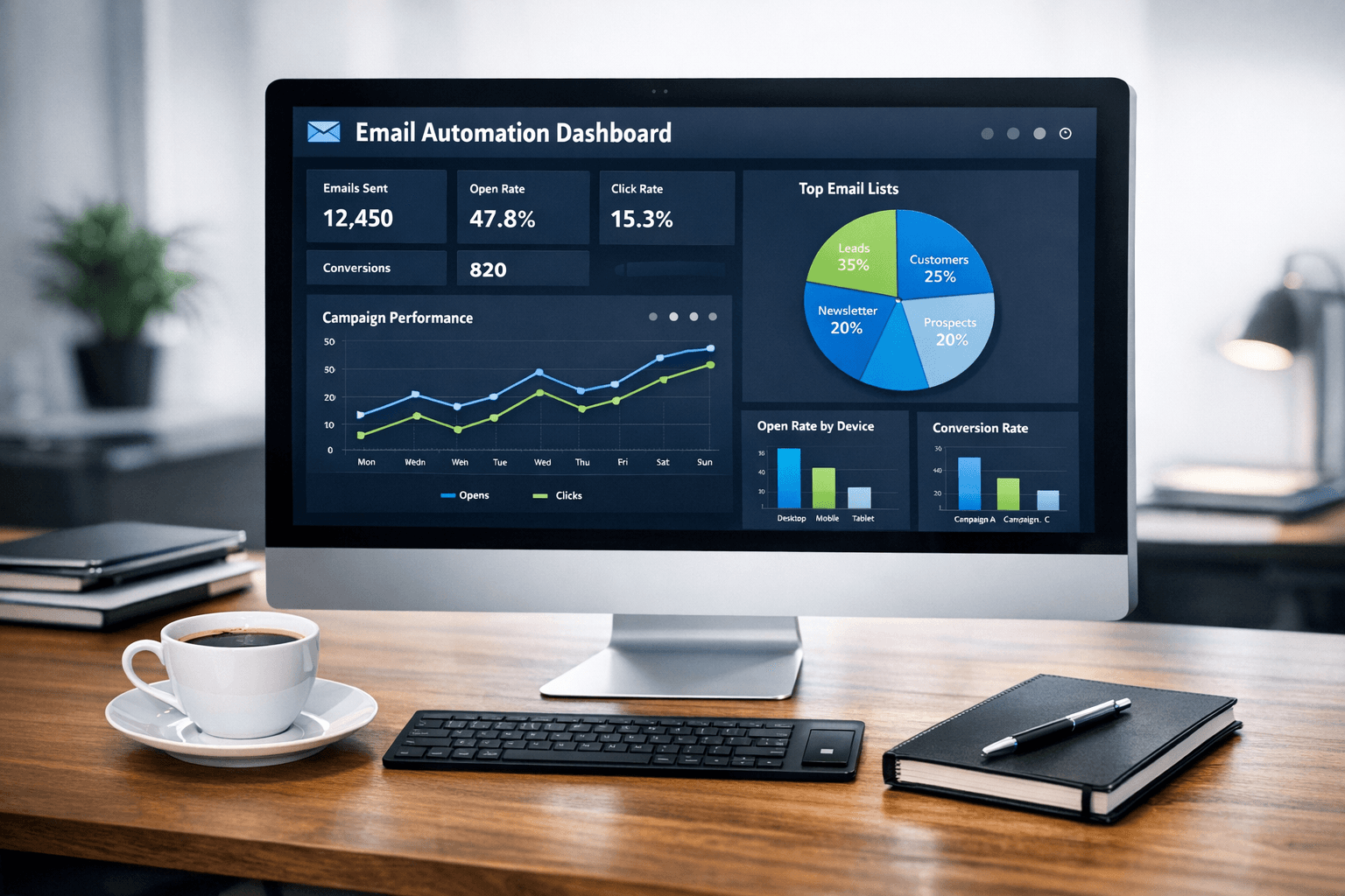 Email automation workflow builder for sales sequences and marketing campaigns